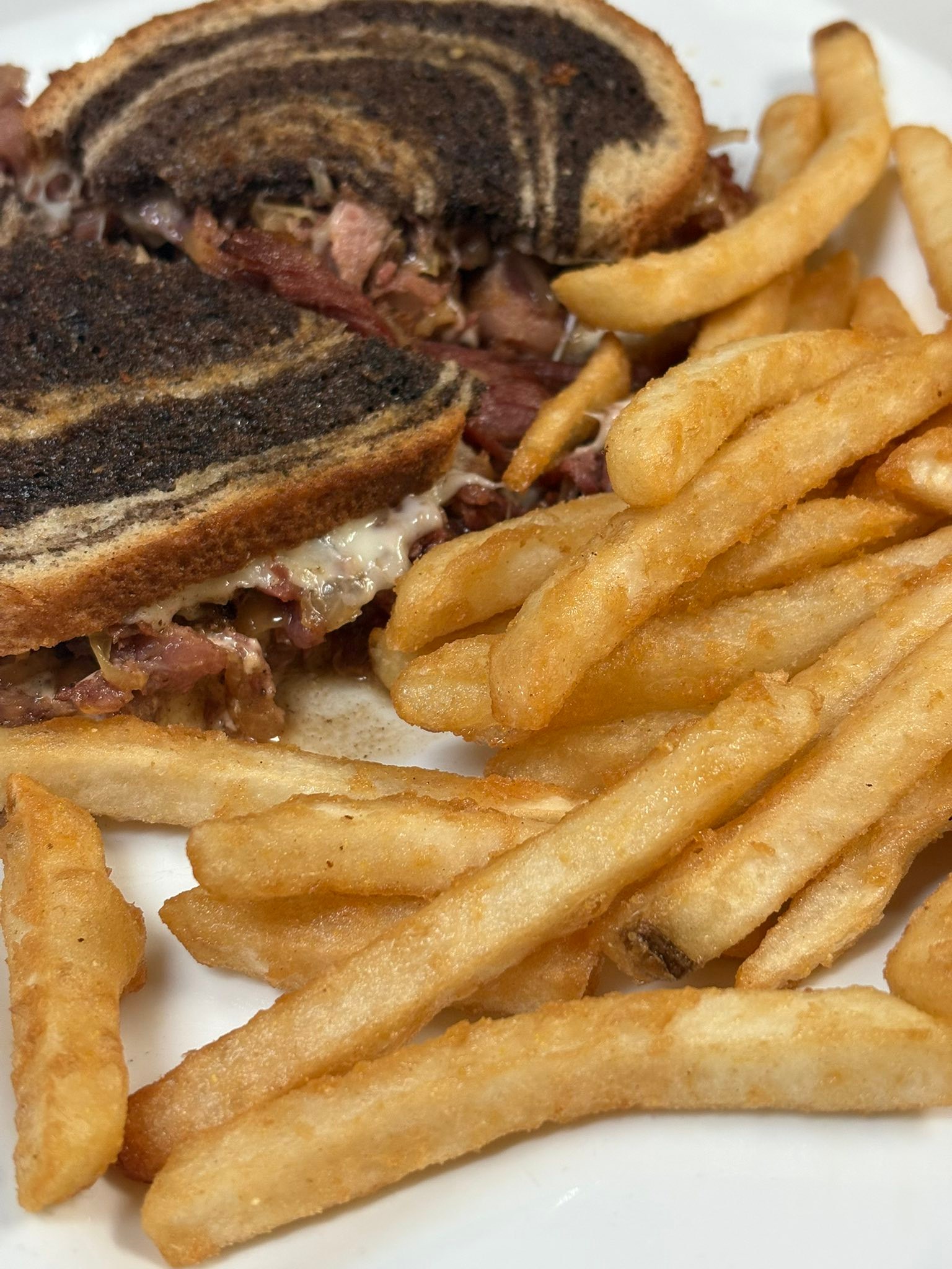 sub with fries